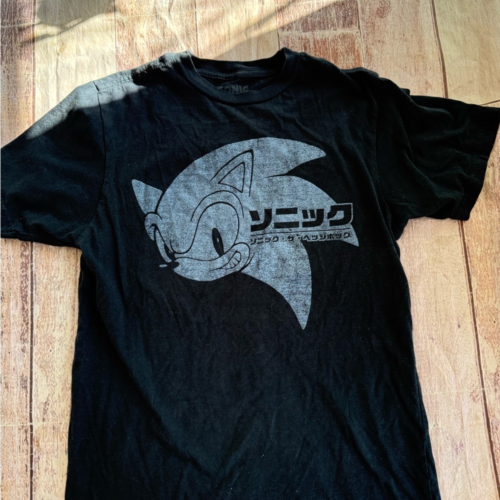 Sonic the Hedgehog‎ Black T-Shirt size small